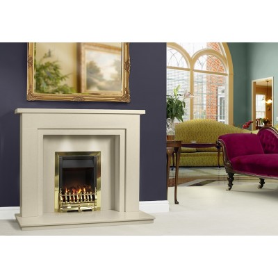 J&R HILL Comforto micro-marble fireplace